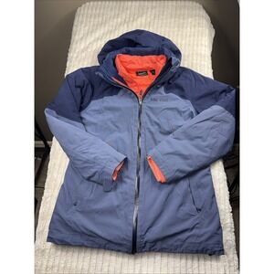 Marmot Men Featherless Component Jacket 3-In-1 Insulated Zip Out Blue Med NICE!